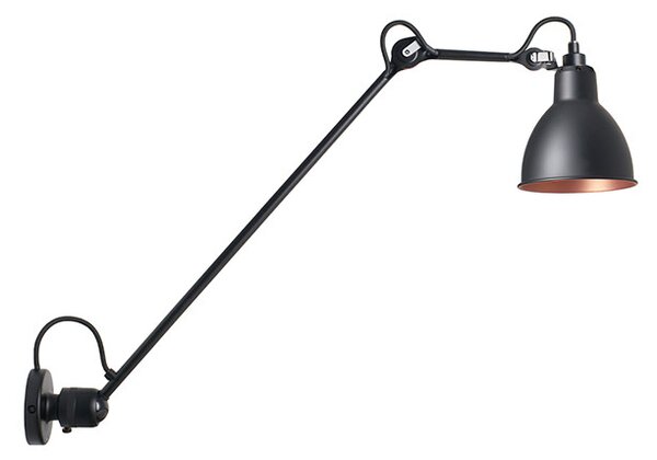 Lampe Gras - 304L60 Φωτιστικό τοίχου Μαύρο/Μαύρο/Χαλκός Lampe Gras