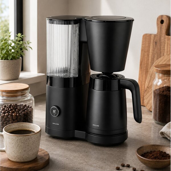 Καφετιέρα Φίλτρου Zwilling Enfinigy 1042970 με ισχύ 1860W και χωρητικότητα 1.25L - Black