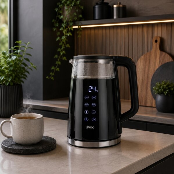Ψηφιακός Βραστήρας Livoo DOD198 με χωρητικότητα 1.7L και ισχύ 1850W - Black