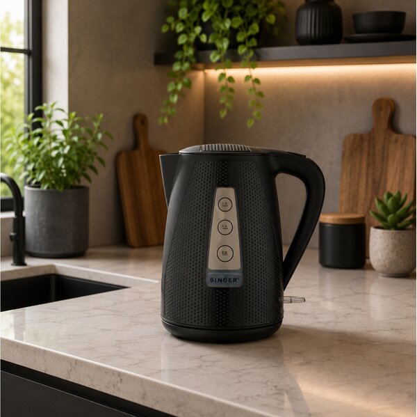 Βραστήρας Singer (SWK-800DOTS) 1.7L, 2200W - Black