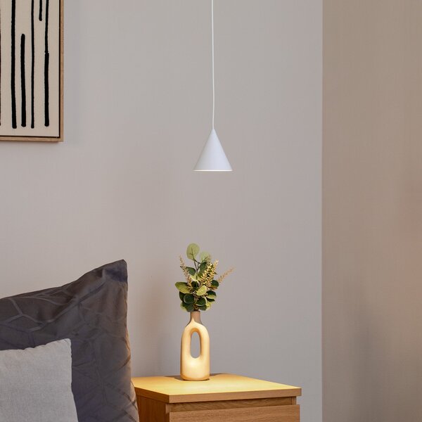 Nowodvorski Lighting Κρεμαστό φωτιστικό ZENITH, λευκό, Ø 11 cm, μέταλλο, GU10, ρυθμιζόμενος, Λευκό, Σαλόνι / τραπεζαρία, Μέταλλο, σύγχρονο