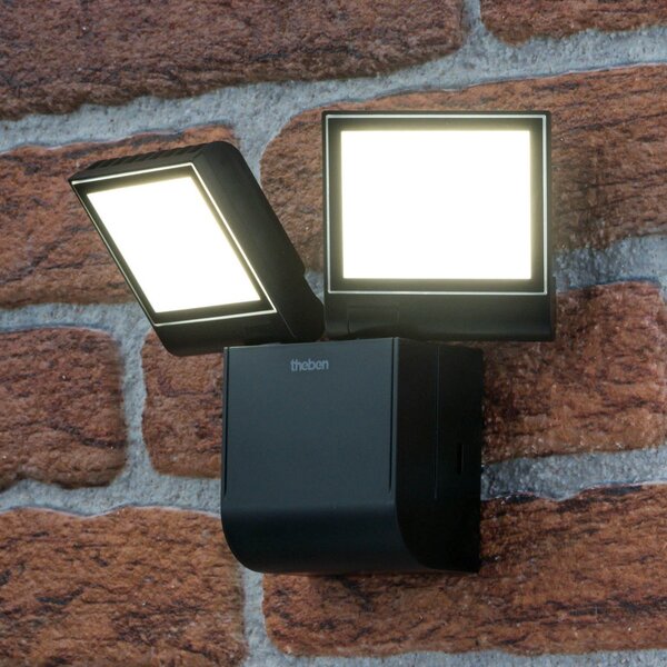 Theben LED φωτιστικό τοίχου εξωτερικού χώρου theLeda S17-100L, μαύρο,, Μαύρο, Πλαστικό