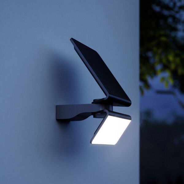 STEINEL LED ηλιακό φως XSolar L-S One, ανθρακί, αισθητήρας, ρυθμιζόμενος, Μαύρο, Πλαστικό