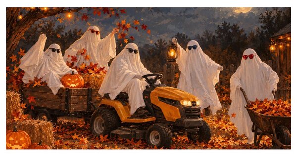 Πίνακας σε καμβά πάρτι φαντασμάτων για το Halloween