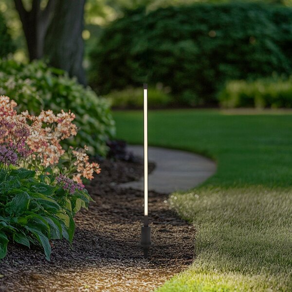 Lindby LED φως διαδρόμου Neano, 80 cm, μαύρο, μέταλλο, IP65, Μαύρο, Αλουμίνιο, σύγχρονο
