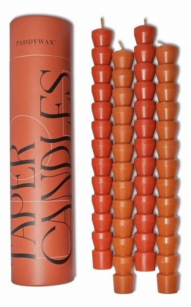 Κεριά Δείπνου Taper (Σετ 4τμχ) 24,3cm Red-Terracotta Paddywax