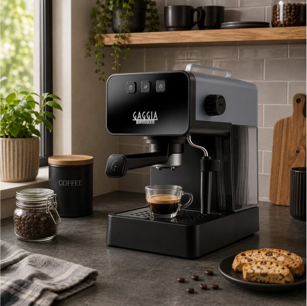 Kαφετιέρα Εspresso Gaggia Deluxe EG2111/64 με ισχύ 1900W και πίεση 15bar - Storm Grey