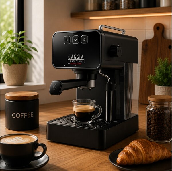 Καφετιέρα Espresso Gaggia Evolution EG2115/01 με ισχύ 1900W και πίεση 15 bar - Black