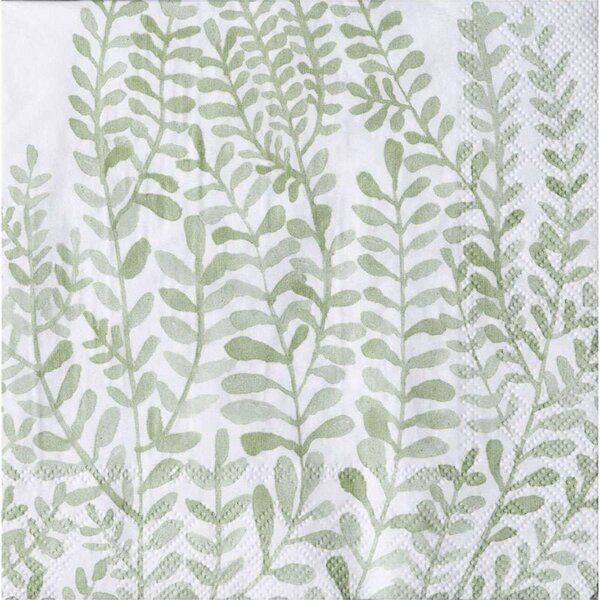 Χαρτοπετσέτα Mix And Match (Σετ 20Τμχ) RD0014267 33x33cm Green-White Raeder