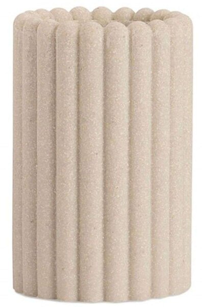 Ποτηροθήκη Stripes AH-BA24513 Φ8x12cm Beige Andrea House