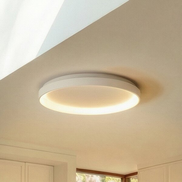 Arcchio Φωτιστικό οροφής LED Vivy, Ø 58 cm, λευκό, μέταλλο, ρυθμιζόμενος, Λευκό, Κουζίνα, Μέταλλο, σύγχρονο