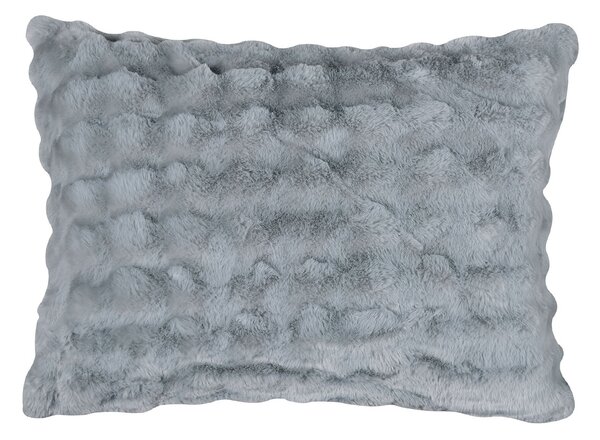 Γούνινη Μαξιλαροθήκη (50x70) Silk Fashion Burble Grey