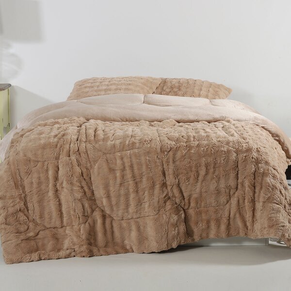 Γούνινο Κουβερτοπάπλωμα Μονό (170x240) Silk Fashion Burble L.Brown