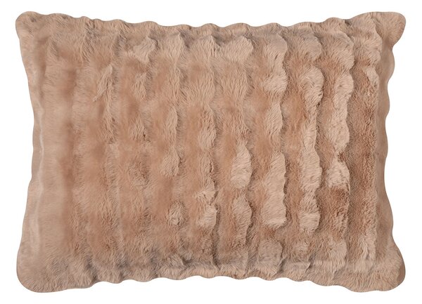 Γούνινη Μαξιλαροθήκη (50x70) Silk Fashion Burble L.Brown