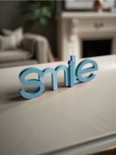 Sinsay - Όρθιο διακοσμητικό SMILE - ανοιχτο μπλε