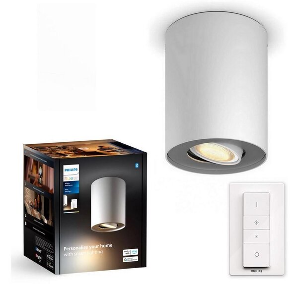 Philips - Φωτιστικό σποτ Dimming LED Hue PILLAR 1xGU10/4,2W/230V + RC λευκό