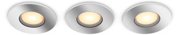 Philips-ΣΕΤ 3xLED Φωτιστικό dimming Hue ADORE BATHROOM 1xGU10/4,2W/230V IP44