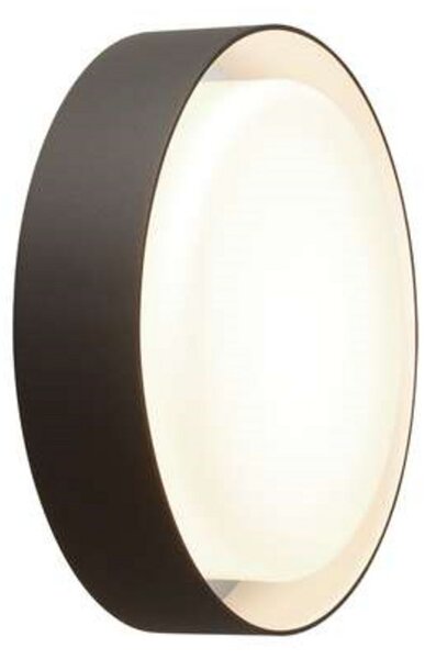 MARSET Plaff-on! Εξωτερικό φωτιστικό τοίχου, IP54, Ø33cm, ρυθμιζόμενος, Μαύρο, Μέταλλο, σχεδιασμός