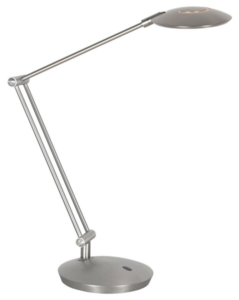 Steinhauer Λάμπα γραφείου LED Zenith 2, ατσάλι, CCT, τηλεχειριστήριο, ρυθμιζόμενος, Μεταλλικό, Μελέτη / Γραφείο, Μέταλλο, σύγχρονο