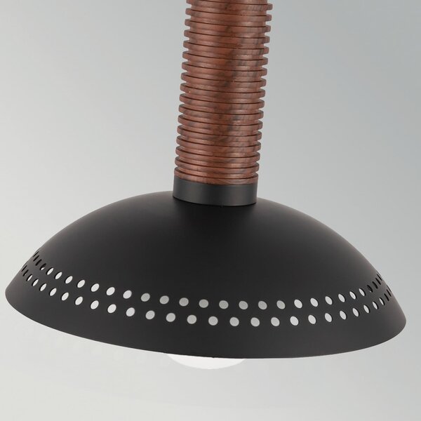 Elstead Κρεμαστό φωτιστικό LED Arden, μαύρο ματ, Ø 15 cm, μέταλλο, με δυνατότητα, ρυθμιζόμενος, Μαύρο, Σαλόνι / τραπεζαρία, Αλουμίνιο, σύγχρονο