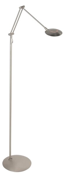 Steinhauer Λάμπα δαπέδου LED Zenith2, 1 φωτιστικό, χάλυβας, CCT, τηλεχειριστήριο, ρυθμιζόμενος, Μεταλλικό, Σαλόνι / τραπεζαρία, Μέταλλο, σύγχρονο