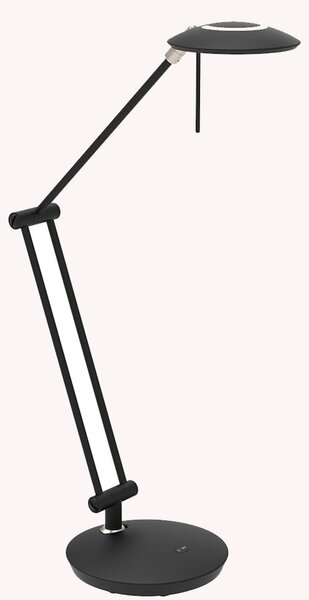 Steinhauer Λάμπα γραφείου LED Zenith 2, μαύρη, CCT, τηλεχειριστήριο, ρυθμιζόμενος, Μαύρο, Μελέτη / Γραφείο, Μέταλλο, σύγχρονο