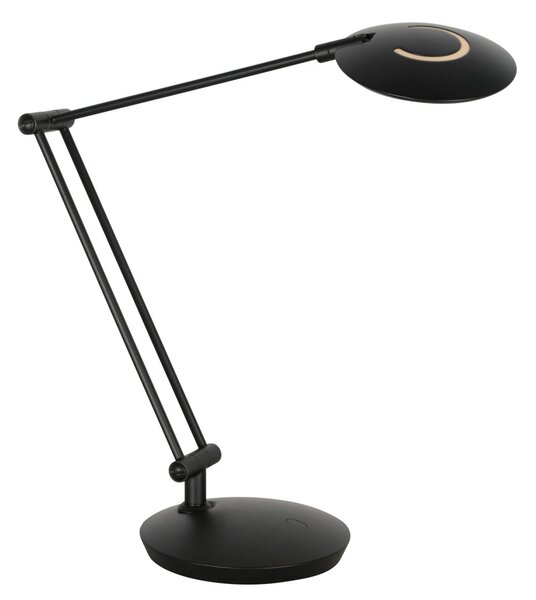 Steinhauer Λάμπα γραφείου LED Zenith 2, μαύρη, CCT, τηλεχειριστήριο, ρυθμιζόμενος, Μαύρο, Μελέτη / Γραφείο, Μέταλλο, σύγχρονο