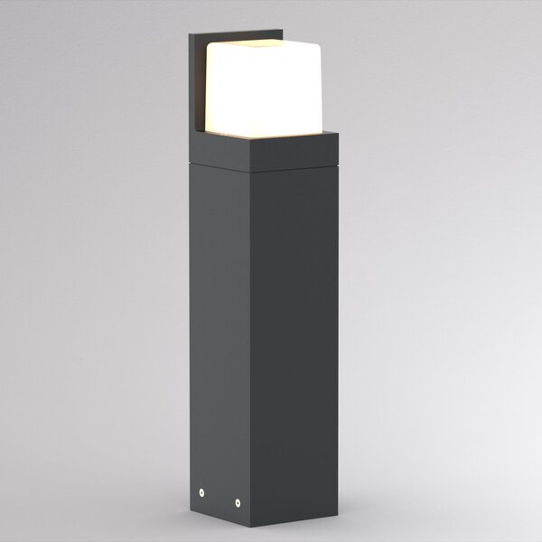 Molto Luce Φωτιστικό δρόμου LED FYNN-C, ύψος 45 cm, ανθρακί, CCT IP65 on/off, Μαύρο, Αλουμίνιο, σύγχρονο, Εξωτερικό βάθρο