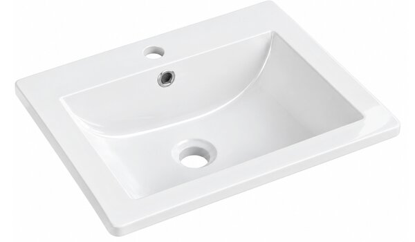 Mexen Lora εντοιχισμένος νιπτήρας 53 x 46 cm, λευκός - 25365300