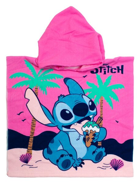 Παιδικό Πόντσο (50x100) Dimcol Lilo & Stitch 195 Baby Pink