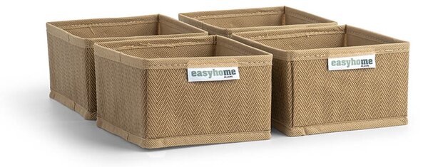 Κουτιά Αποθήκευσης (Σετ 4τμχ) Easy Home Non Woven
