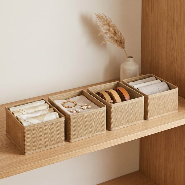 Κουτιά Αποθήκευσης (Σετ 4τμχ) Easy Home Non Woven