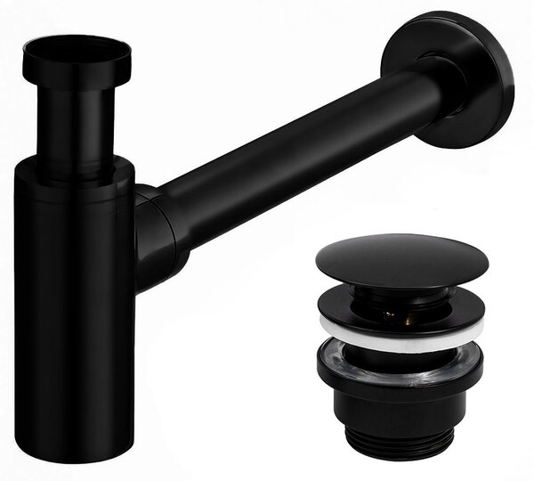 Click-Clack Νιπτήρας Siphon Universal Rea Matte Black