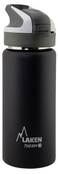 Παγούρι - Θερμός 500ml Με Καλαμάκι Laken Μαύρο