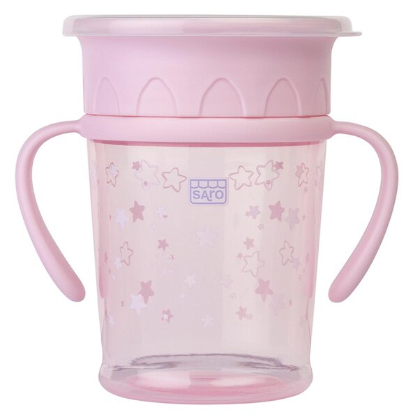 Ποτήρι Εκπαιδευτικό 225ml Saro Pink 51443