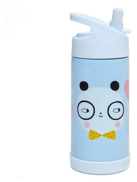 Παγούρι Θερμός 350ml Με Καλαμάκι Petit Monkey Panda Love PTM-VSB4