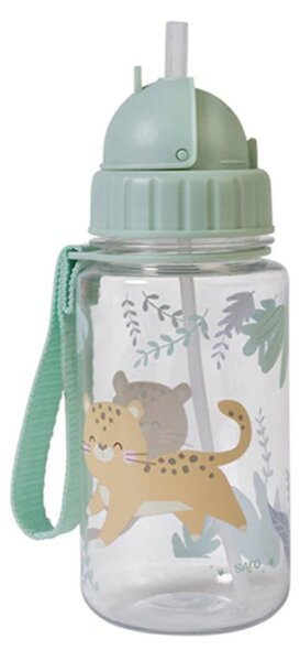 Παγούρι 450ml Με Καλαμάκι Saro Tritan Lion 74004