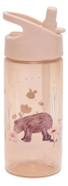 Παγούρι 380ml Με Καλαμάκι Petit Monkey White Stars