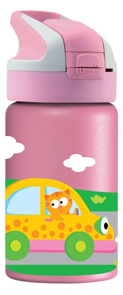 Παγούρι - Θερμός 350ml Με Καλαμάκι Laken Αμαξάκια