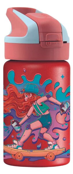 Παγούρι - Θερμός 350ml Με Καλαμάκι Laken Skate