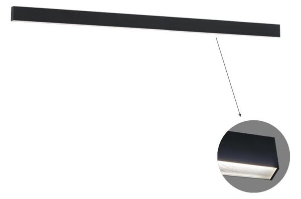 Γραμμικό Φωτιστικό Οροφής Viokef Ciba 3916-01226-4-B-M-N L2260 4000K Μαύρο Ματ