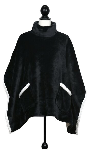 Πόντσο Fleece Γυναικείο S-F Sweety Noir P1D345004