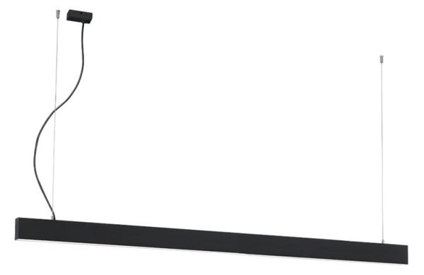 Γραμμικό Φωτιστικό Κρεμαστό Viokef Ciba 3916-00226-3-B-P-N L2260 3000K Μαύρο Ματ