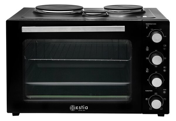 Ηλεκτρικό Φουρνάκι Compact Cooker 2950W 48Lt Με 3 Εστίες Και Λειτουργία Αέρα - Estia