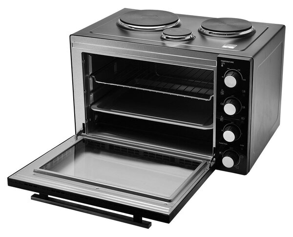 Ηλεκτρικό Φουρνάκι Compact Cooker 2950W 48Lt Με 3 Εστίες Και Λειτουργία Αέρα - Estia