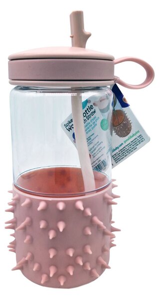 Παγούρι 503ml Με Καλαμάκι Melii Spikey L.Pink MEL13301