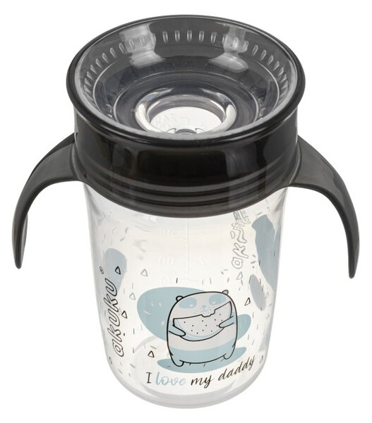 Ποτήρι Εκπαιδευτικό 240ml Akuku Black A0671