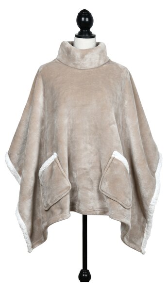 Πόντσο Fleece Γυναικείο S-F Sweety Ficelle P1D345001