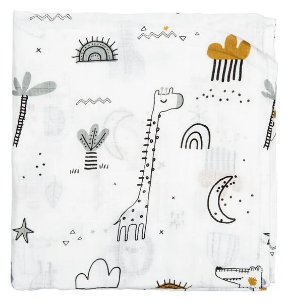 Μουσελίνα/Πάνα Αγκαλιάς (120x120) Bimbidreams Jungle