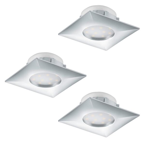 Eglo 95802 - ΣΕΤ 3x Κρεμαστό φως οροφής LED PINEDA 1xLED/6W/230V